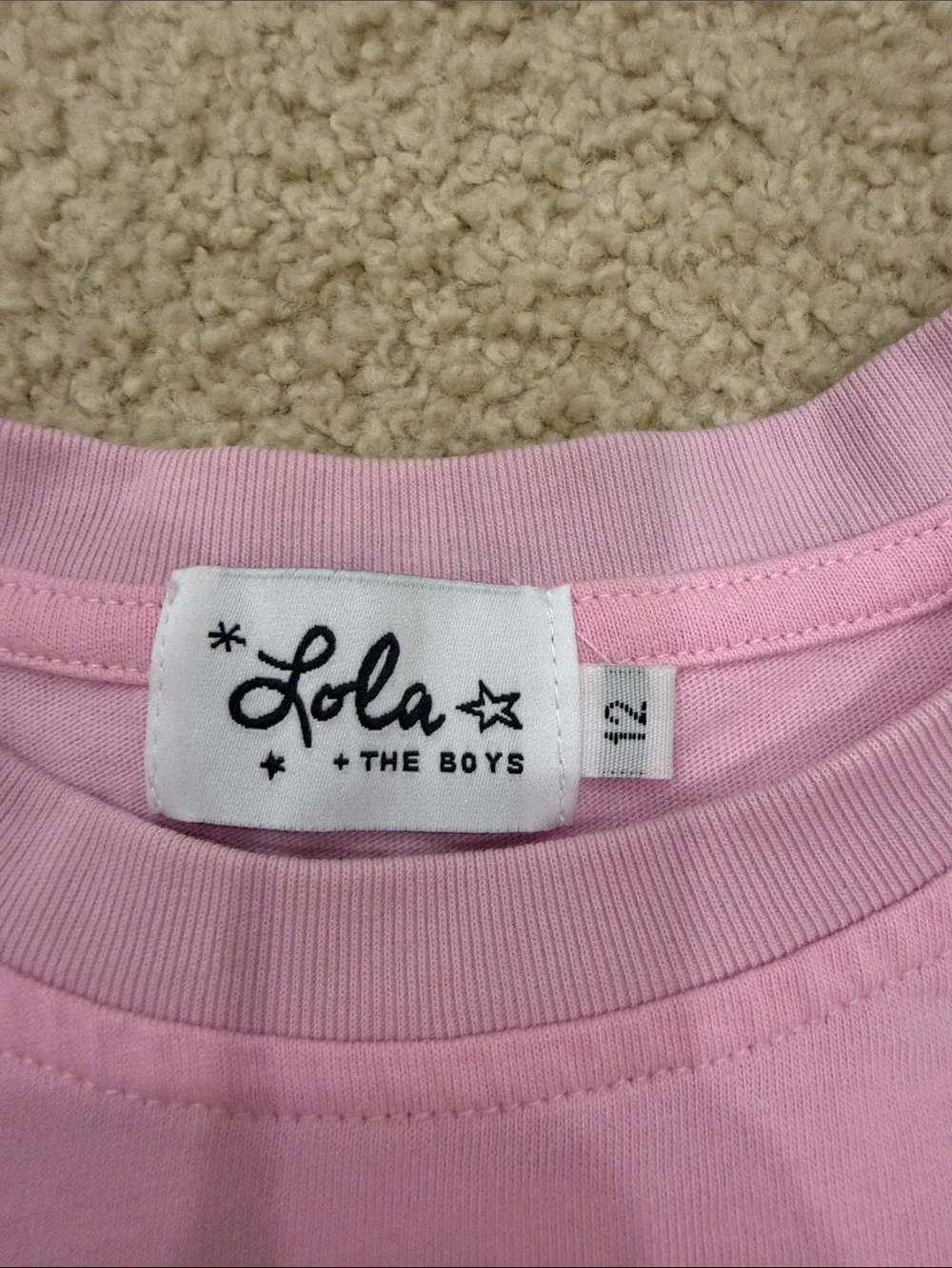 Lola + The Boys soft pink
